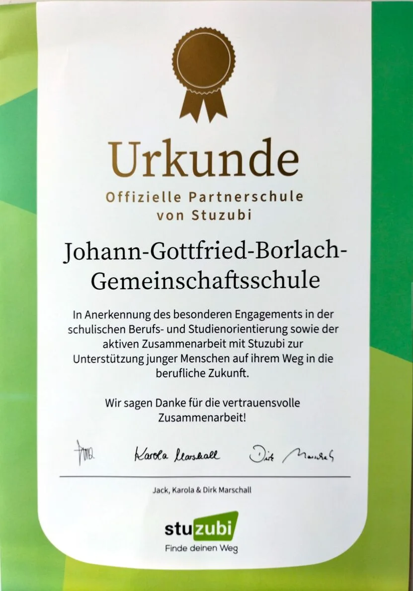 Urkunde Berufswahl