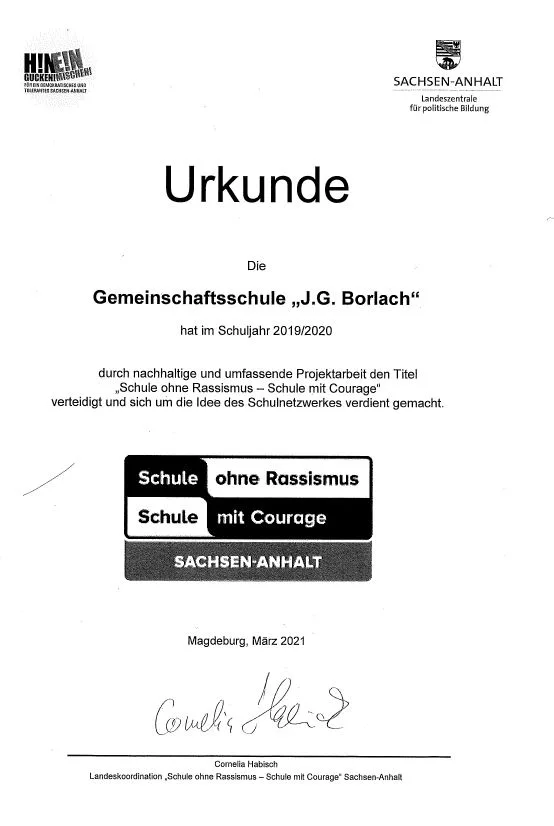 Bild zum Beitrag: Schule ohne Rassismus