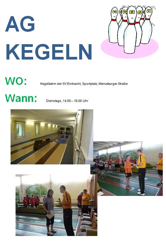 Bild zum Beitrag: AG Kegeln